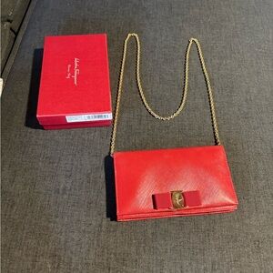 Salvatore Ferragamo Red Crossbody Bag